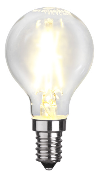 LED Tropfenlampe FILA P45 - E14 - 2W - warmweiss 2700K - 250lm - klar LED Tropfenlampe FILA P45 - E14 - 2W - warmweiss 2700K - 250lm - klar von StarTrading