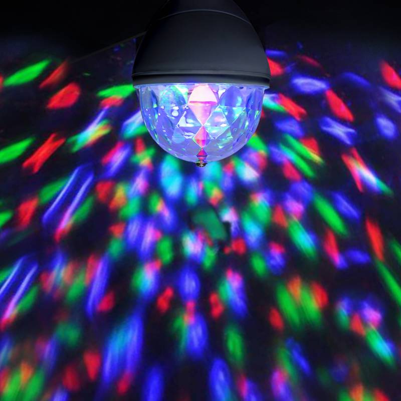 PARTY LAMP - E27 Fassung - einfacher, raumfüllender LED Partyeffekt - RGB Farben von StarTrading