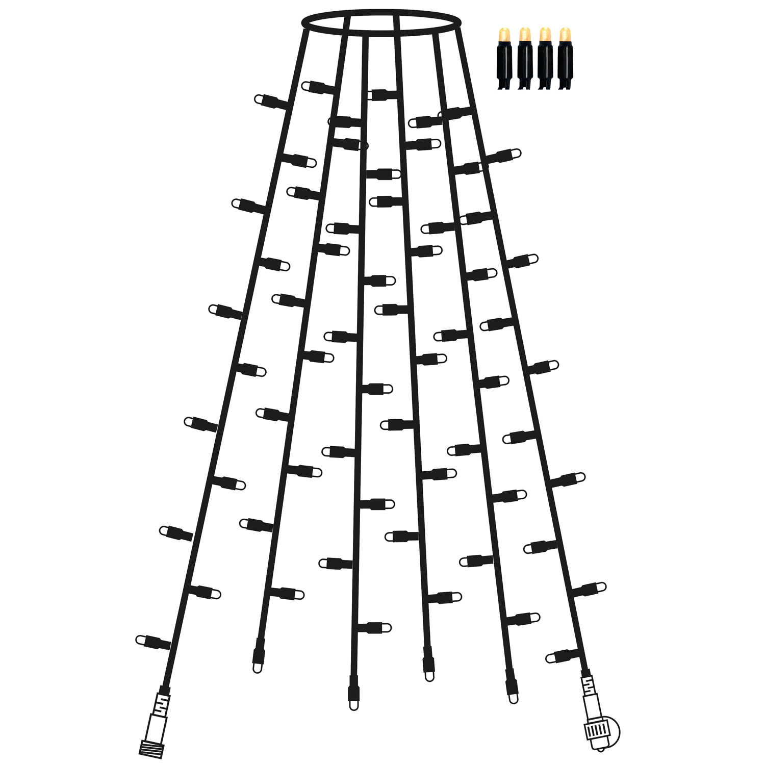 System 24 LED Baummantel - Weihnachtsbaum Licherkette - H: 1,8m - 6... System 24 LED Baummantel - Weihnachtsbaum Licherkette - H: 1,8m - 6... von StarTrading