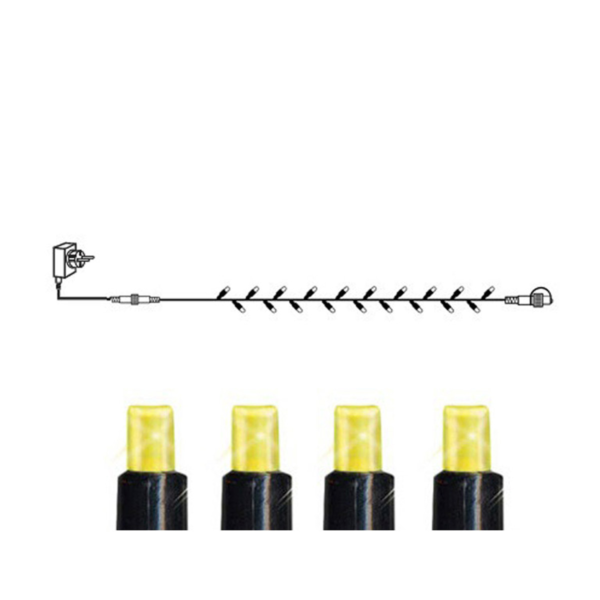 System 24 Starterset - LED Lichterkette 5m mit Trafo - koppelbar bis 700 LED - 49 warmweiße LED System 24 Starterset - LED Lichterkette 5m mit Trafo - koppelbar bis 700 LED - 49 warmweiße LED von StarTrading