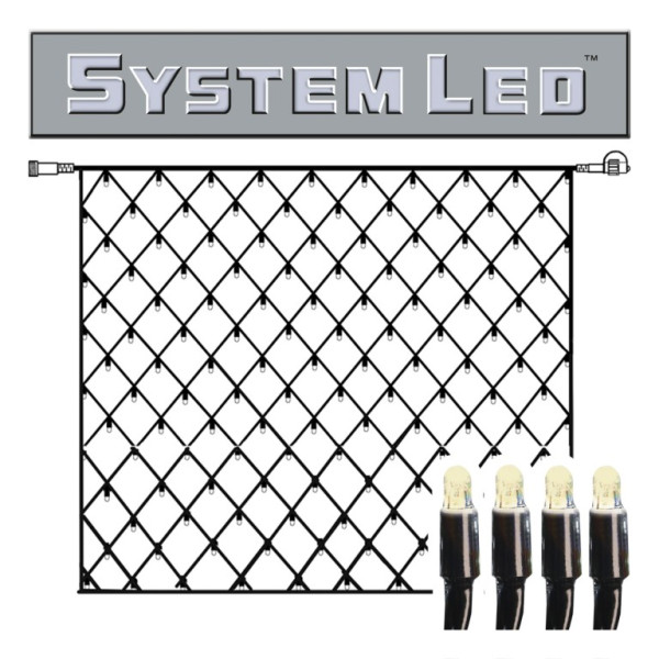 System LED Black | Lichtnetz | koppelbar | exkl. Trafo | 3.00m x 3.... von StarTrading