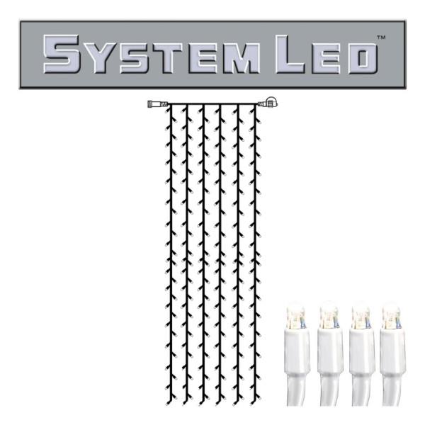 System LED White | Lichtvorhang | koppelbar | exkl. Trafo | 1.00m ... System LED White | Lichtvorhang | koppelbar | exkl. Trafo | 1.00m ... von StarTrading