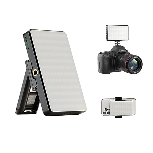 Starbea ST-120 LED wiederaufladbare Back Clip Telefon Licht Selfie Licht für iPhone/Tablet, eingebaute 3000mAh Batterie für Zoom Anrufe, Fernbedienung, Live Stream/Make-up von Starbea