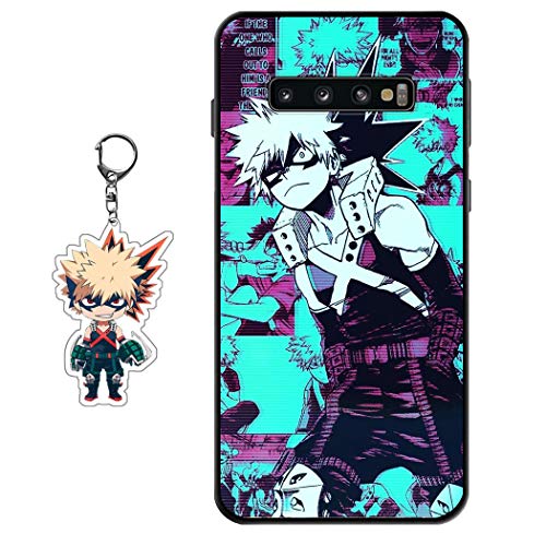 Hülle für Samsung Galaxy S10 Anime Handyhülle [Mit Schlüsselbund] Cartoons Silikon Sanft Bumper Case Hülle für Samsung Galaxy S10 von Staremeplz