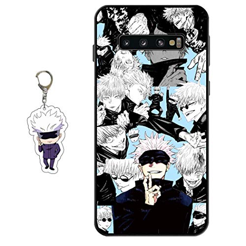 Hülle für Samsung Galaxy S10 Plus Anime Handyhülle [Mit Schlüsselbund] Cartoons Silikon Sanft Bumper Case Hülle für Samsung Galaxy S10 Plus von Staremeplz