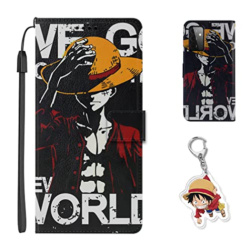 Hülle für Xiaomi Redmi Note 11 One -Piece Anime Handyhülle [Mit Luffy/Zoro Schlüsselbund] Cartoons Leder Schutzhülle Case Hülle für Xiaomi Redmi Note 11 von Staremeplz