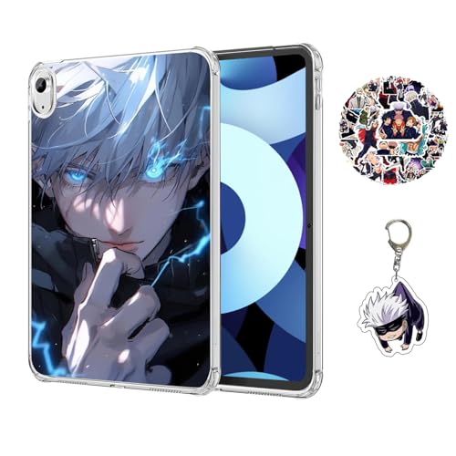 Hülle für iPad Mini 7th Satoru Gojo/Itadori Yuji Anime Weiche TPU Dünner Stoßfest Tablet Schutzhülle (Mit Schlüsselbund und Aufkleber) Kompatibel mit iPad Mini 7th - Hülle 7 von Staremeplz