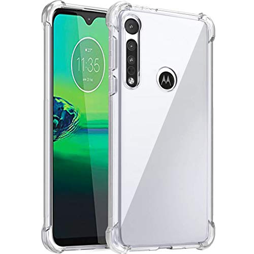 Starhemei Schutzhülle für Moto G8 Play, Moto One Makro-Hülle, stoßfest, flexibel, TPU, Gasbeutel, Gummi, weiches Silikon, Anti-Dropping Handyhülle für Motorola Moto G8 Play (transparent) von Starhemei