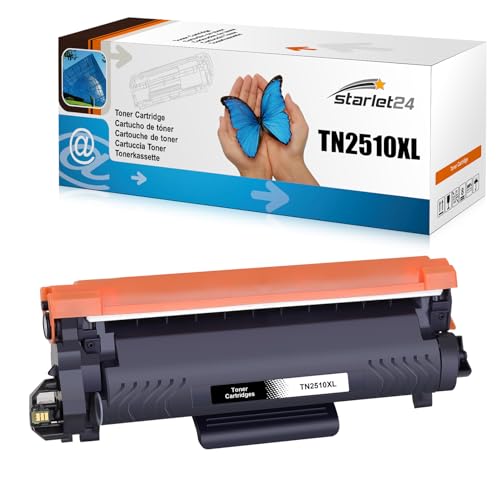 Starlet24 1x TN2510XL TN-2510XL Toner 3000 Seiten für Brother TN-2510 TN-2510XL Toner für MFC-L2835DW HL-L2400DWE DCP-L2620DW MFC-L2800DW DCP-L2660DW MFC-L2827DW MFC-L2860DW von Starlet24