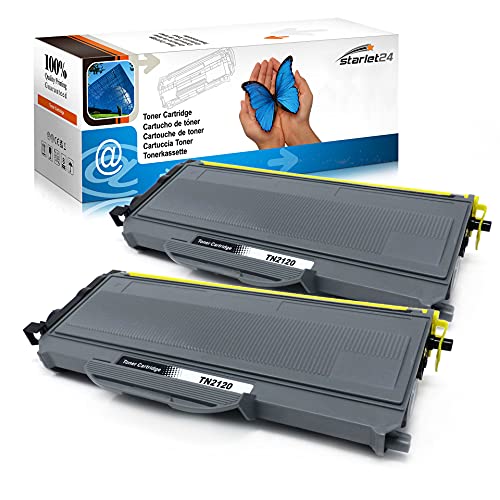 2X Kompatibler Toner ersetzt für Brother TN-2120 DCP-7030 DCP-7040 DCP-7045N HL-2140 HL-2150N HL-2170W HL-2170N MFC-7320 MFC-7320W MFC-7340 MFC-7440N MFC-7440W MFC-7840W von Starlet24