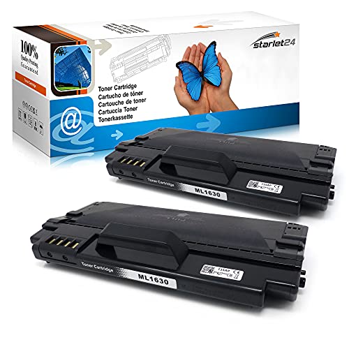 2X Toner kompatibel für Samsung ML-1630, ML-1630W, SCX-4500, SCX-4500W, Schwarz 3.000 Seiten von Starlet24