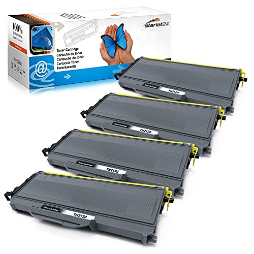 4X Kompatibler Toner für Brother ersetzt TN-2120 DCP-7030 DCP-7040 DCP-7045N HL-2140 HL-2150N HL-2170W HL-2170N MFC-7320 MFC-7320W MFC-7340 MFC-7440N MFC-7440W MFC-7840W von Starlet24