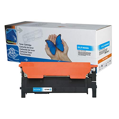 CLT-406S Kompatibler Toner Cyan für Samsung Xpress C410W C460FW C460W CLX-3300 CLX-3305 CLX-3305W CLX-3305N CLX-3305FW CLX-3305FN CLP-360 CLP-360N CLP-365 CLP-365W von Starlet24