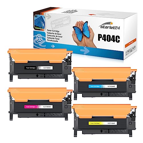 CLT-P404C Toner Kompatibel für Samsung C480W, P404C CLT-404S mit SL C480W C480FW C430W C480FN C480 C430 CLT-K404S CLT-M404S CLT-Y404S CLT-C404S von Starlet24