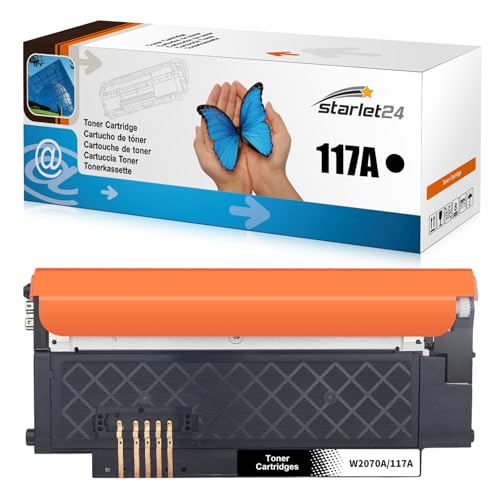 Starlet24 117A Toner Schwarz Kompatibel für HP 117A Toner Set Schwarz als Ersatz für Color Laser MFP 178nwg 179fwg 179fnw 150nw 150a 178nw,W2070A von Starlet24