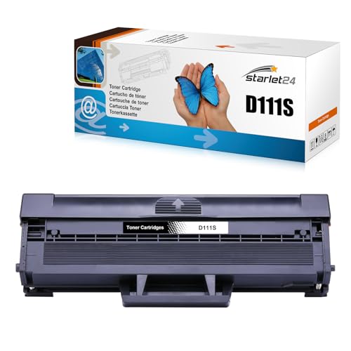 Starlet24 1x MLT-D111S Toner Kompatibel für Samsung D111S MLT- D111S MLT-D111L Tonerkartusche als Ersatz für Xpress M2070 M2070W M2026W M2026 M2020 M2070FW M2022W M2022 M2020W M2070F (Schwarz) von Starlet24