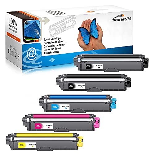 Starlet24 5X TN241 TN245 Toner Kompatible für Brother TN-241 TN-245 TN242 Toner für Brother MFC 9332CDW Toner Brother DCP 9022CDW MFC-9142CDN DCP-9020CDW DCP-9017CDW HL-3142CW HL-3152CDW MFC-9140CDN von Starlet24