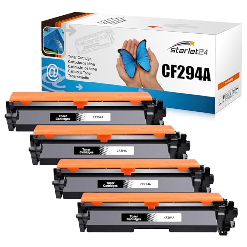 Starlet24 94A CF294A Toner Kompatibel für HP 94A 94X CF294A CF294X Schwarz für Laserjet Pro MFP M148dw M148fdw M118dw (4er Pack) von Starlet24