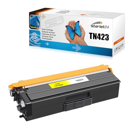 Starlet24 TN423 TN-423 Toner Gelb Kompatibel für Brother TN-423 TN-423Y Toner für DCP-L8410CDW HL-L8260CDW HL-L8360CDW DCP-L8410CDN MFC-L8900CDW MFC-L8690CDW (1 Pack) von Starlet24