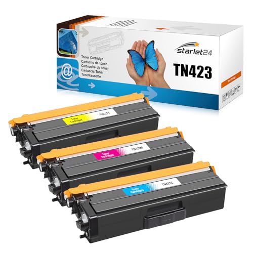 Starlet24 TN423 TN-423 Toner Kompatibel für Brother TN-423 TN-423C TN-423M TN-423Y Toner für DCP-L8410CDW HL-L8260CDW HL-L8360CDW DCP-L8410CDN MFC-L8900CDW MFC-L8690CDW (3 Pack) Starlet24 TN423 TN-423 Toner Kompatibel für Brother TN-423 TN-423C TN-423M TN-423Y Toner für DCP-L8410CDW HL-L8260CDW HL-L8360CDW DCP-L8410CDN MFC-L8900CDW MFC-L8690CDW (3 Pack) von Starlet24