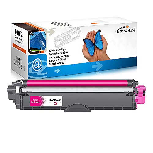 TN241 TN245 Magenta Toner Kompatibel als Ersatz für Brother TN-241 TN-245 Toner für MFC-9332CDW MFC-9142CDN für DCP-9022CDW DCP-9020CDW DCP-9017CDW,HL-3142CW HL-3152CDW,TN241 Magenta von Starlet24