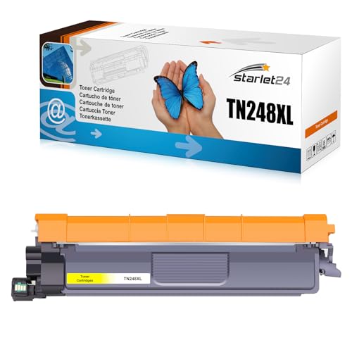 Starlet24 1x TN248XL Gelb Kompatibel für Brother TN-248XL Gelb TN248Y für Toner Brother MFC-L3760CDW DCP-L3560CDWE DCP-L3740CDW DCP-L3520CDW MFC-L8390CDW MFC-L3740CDWE von Starlet24