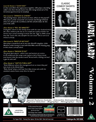 Laurel And Hardy Vol 2 Hollywood Silent Classics NEW DVD von Starlite