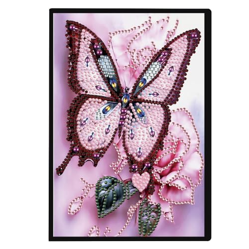 Starnearby DIY Diamond Painting Notizbuch A5 5D Diamant Malerei Notebook Kits, Diamant Painting Schmetterling, Blanko Tagebuch 50 Blatt für Schülerbüro Schulbedarf Geschenk zur Einschulung Starnearby DIY Diamond Painting Notizbuch A5 5D Diamant Malerei Notebook Kits, Diamant Painting Schmetterling, Blanko Tagebuch 50 Blatt für Schülerbüro Schulbedarf Geschenk zur Einschulung von Starnearby