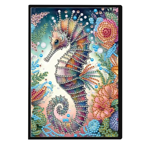 Starnearby DIY Diamond Painting Notizbuch A5 5D Diamant Malerei Notebook Kits, Diamant Painting Seepferdchen, Blanko Tagebuch 50 Blatt für Schülerbüro Schulbedarf Geschenk zur Einschulung Starnearby DIY Diamond Painting Notizbuch A5 5D Diamant Malerei Notebook Kits, Diamant Painting Seepferdchen, Blanko Tagebuch 50 Blatt für Schülerbüro Schulbedarf Geschenk zur Einschulung von Starnearby
