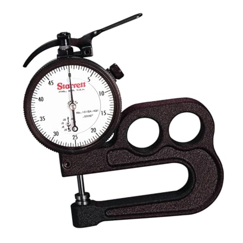 Starrett 1015 eine Zoll Lesung tragbar Messuhr -431j Stärke Gauge ohne Fall, 0 cm Graduation, 1/5,1 cm Range, 0–50 Zifferblatt Lesen Starrett 1015 eine Zoll Lesung tragbar Messuhr -431j Stärke Gauge ohne Fall, 0 cm Graduation, 1/5,1 cm Range, 0–50 Zifferblatt Lesen von Starrett