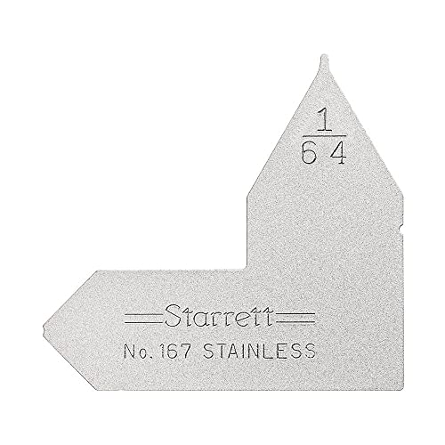 Starrett 167–1/64 Edelstahl Radius Gauge – Zoll, 1/162,6 cm Radius Starrett 167–1/64 Edelstahl Radius Gauge – Zoll, 1/162,6 cm Radius von Starrett