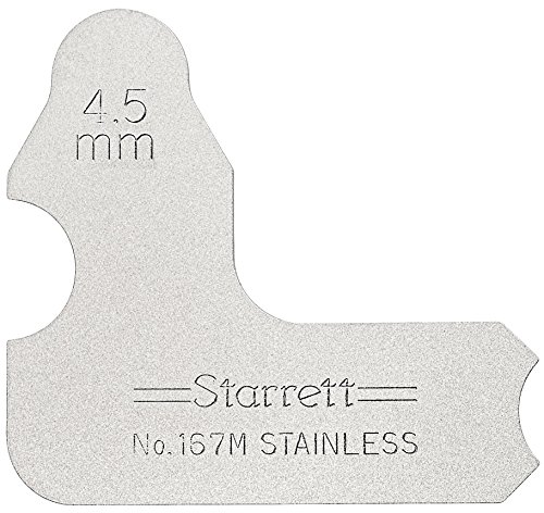 Starrett 167 bleigeschossen 1/2 4,5 mm individuell Radius 4,5 mm Radius Gauge Starrett 167 bleigeschossen 1/2 4,5 mm individuell Radius 4,5 mm Radius Gauge von Starrett