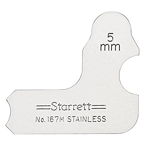 Starrett 167M-5 5,0 mm Individuelle Radiuslehre 5 mm Radiuslehre von Starrett