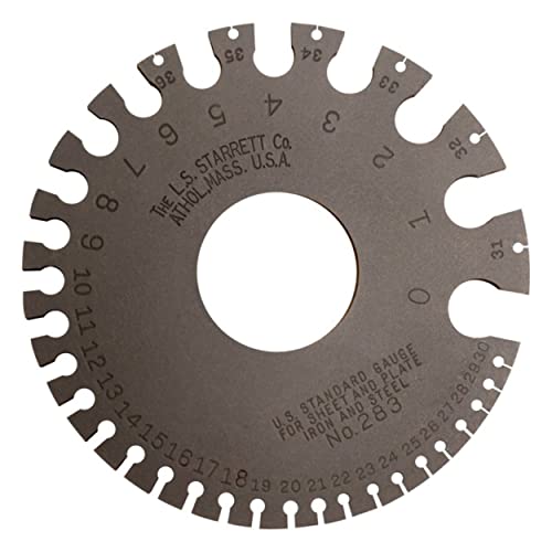 Starrett 283 American Standard Drahtlehre, gehärtet, satiniert, Zahlen 0–36, 0,8–0,000 mm Durchmesser Bereich Durchmesser Starrett 283 American Standard Drahtlehre, gehärtet, satiniert, Zahlen 0–36, 0,8–0,000 mm Durchmesser Bereich Durchmesser von Starrett