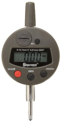 Starrett 3600–5 Elektronisches LCD-Anzeige, 1 cm Vorbau Dia., 0–1,3 cm/0–12.7 mm Range, 0 cm/0.01 mm Graduation, Genauigkeit +/-0.001 " Starrett 3600–5 Elektronisches LCD-Anzeige, 1 cm Vorbau Dia., 0–1,3 cm/0–12.7 mm Range, 0 cm/0.01 mm Graduation, Genauigkeit +/-0.001 " von Starrett