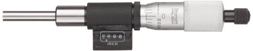 Starrett 363rl Digital Einbaumessschraube, 0–2,5 cm Reihe, 0 cm der Graduierung Genauigkeit +/-0.0001 ", Ratsche, Stop Fingerhut, Kontermutter von Starrett