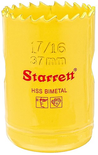 Starrett 37 mm Lochsäge mit konstanter Zahnteilung, 6 Zähne / Zoll SH0176 von Starrett