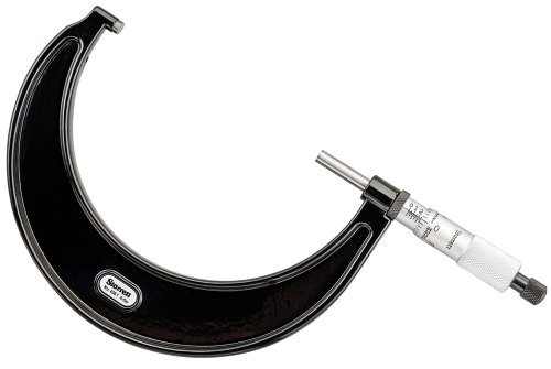 Starrett 436.1 X RL-rl-5 Außerhalb), Ratsche Stop, Kontermutter, Hartmetall, Faces, 10,2–12,7 cm Reihe 0 cm Abschlussfeier, Genauigkeit +/-0.00015 " von Starrett