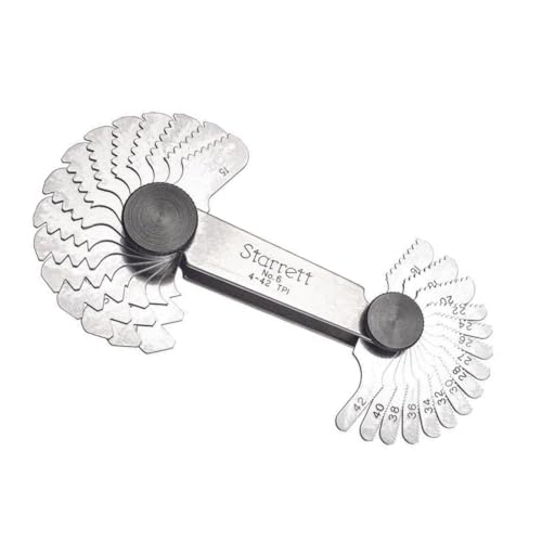 Starrett 6 Schraubenlehre mit Verriegelung, 4-42 Gewinde pro Zoll, 30 Blätter Starrett 6 Schraubenlehre mit Verriegelung, 4-42 Gewinde pro Zoll, 30 Blätter von Starrett