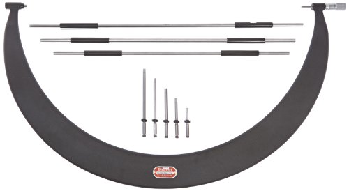 Starrett 724LZ-30 Rohrbogen-Mikrometer, austauschbare Ambosse, einfacher Fingerhut, Kontermutter, 61-76,2 cm Reichweite, 0,00000000000000000000000000000000000000000000000000000000 von Starrett