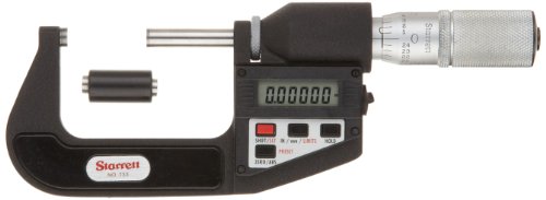 Starrett 733 X fl-1 LCD Außen), Reibung Fingerhut, Kontermutter, Hartmetall, Faces, 0–2,5 cm Reihe 0 cm Abschlussfeier, Genauigkeit +/-0.0001 " von Starrett