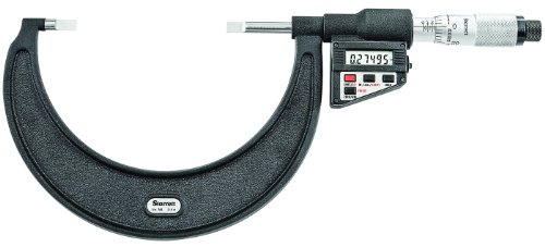 Starrett 786P-4 LCD-Klingen-Mikrometer, nicht rotierende Spindel, einfacher Fingerhut, 7,6–10,2 cm Reichweite, 0,000000000000000000000000000000000000 von Starrett