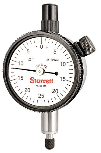 Starrett 81-145J Zifferblattanzeige, Bereich: 1,9 cm, Zifferblatt: 0-25-0 von Starrett