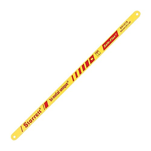Starrett Bi-Metall-Bügelsägeblätter - BS1218 Einzigartige Safe-Flex HSS-Handsäge 300mm 18 TPI Schneide - Für Nichteisenmetalle, Edelstahl, Rohre, Kunststoffe - 2 Rohre Packung Starrett Bi-Metall-Bügelsägeblätter - BS1218 Einzigartige Safe-Flex HSS-Handsäge 300mm 18 TPI Schneide - Für Nichteisenmetalle, Edelstahl, Rohre, Kunststoffe - 2 Rohre Packung von Starrett
