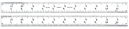 Starrett C601–12 Spring aus gehärtetem Stahl Regel mit Zoll Graduierung, 30,5 cm Länge, 2,5 cm Breite, 3/162,6 cm Stärke von Starrett
