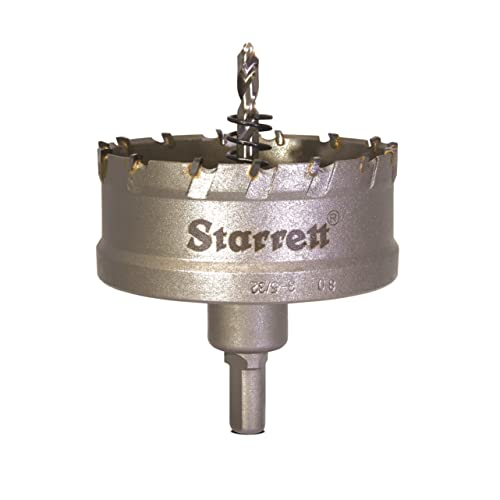 Starrett Hartmetall-Lochsäge - CTD80 TCT Tiefschnitt-Lochsäge - für Metall Edelstahl Eisen Aluminium - 80mm von Starrett