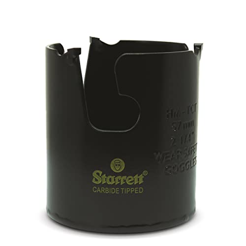 Starrett Hartmetall-Lochsäge - MPH0214 Mehrzweck-TCT-Lochsäge - für Holz-, MDF-Kunststoff-Keramik-Wandfliesen - 57 mm Starrett Hartmetall-Lochsäge - MPH0214 Mehrzweck-TCT-Lochsäge - für Holz-, MDF-Kunststoff-Keramik-Wandfliesen - 57 mm von Starrett