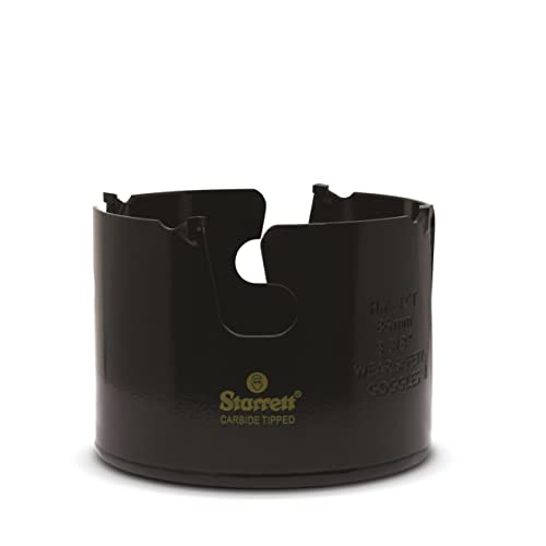 Starrett Hartmetall-Lochsäge - MPH0338 Mehrzweck-TCT-Lochsäge - für Holz-MDF-Kunststoff-Keramik-Wandfliesen - 86 mm von Starrett