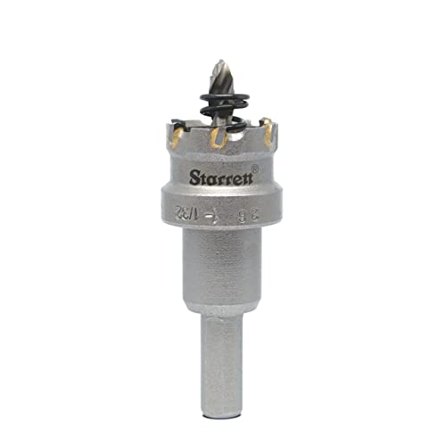 Starrett Hartmetall-bestückte Lochsäge - SM26 Blechschneider mit Aufnahme- und Zentrierbohrer - zum Bohren von Edelstahl-Aluminiumlegierungen - 26 mm Starrett Hartmetall-bestückte Lochsäge - SM26 Blechschneider mit Aufnahme- und Zentrierbohrer - zum Bohren von Edelstahl-Aluminiumlegierungen - 26 mm von Starrett