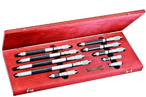 Starrett S824BZ Fix-Reichweitenmessgeräte-Set, 5,1-30,5 cm Reichweite, 0,001 Zoll Messgenauigkeit, 10 Stück von Starrett